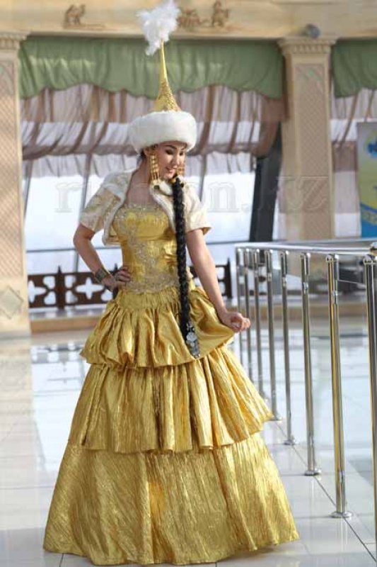 Фото Richton - Алматы. золотое казахское платье