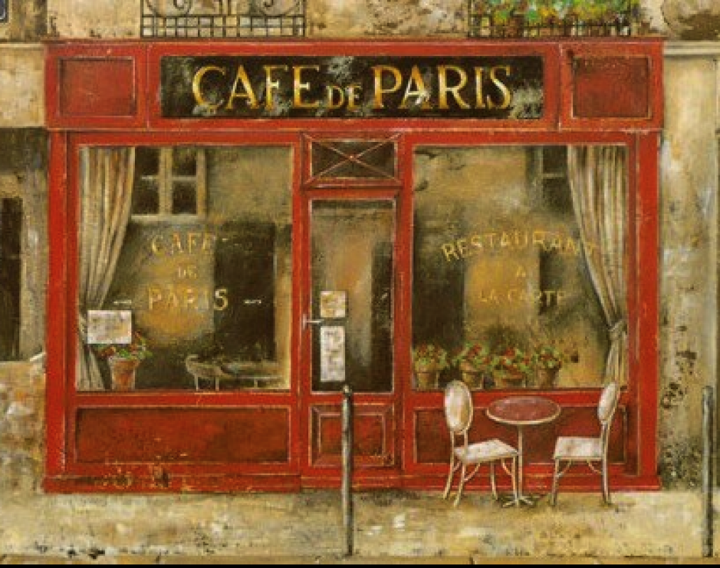 Кафе де париж. Старое кафе. Старый Париж кафе. Постер кафе де Париж. Постер улочки кафе.