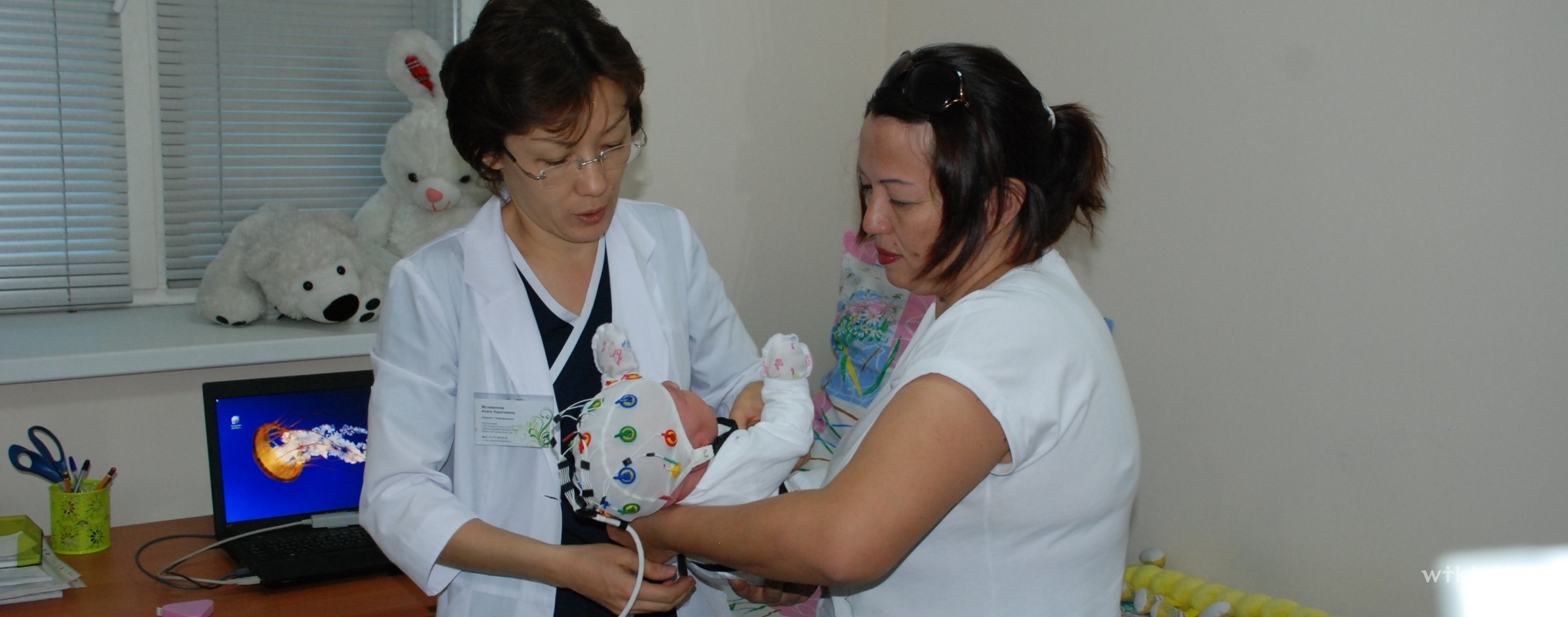Фото Бопем - Алматы. ЭЭГ мониторинг сна проводим детям с периода новорожденности. 