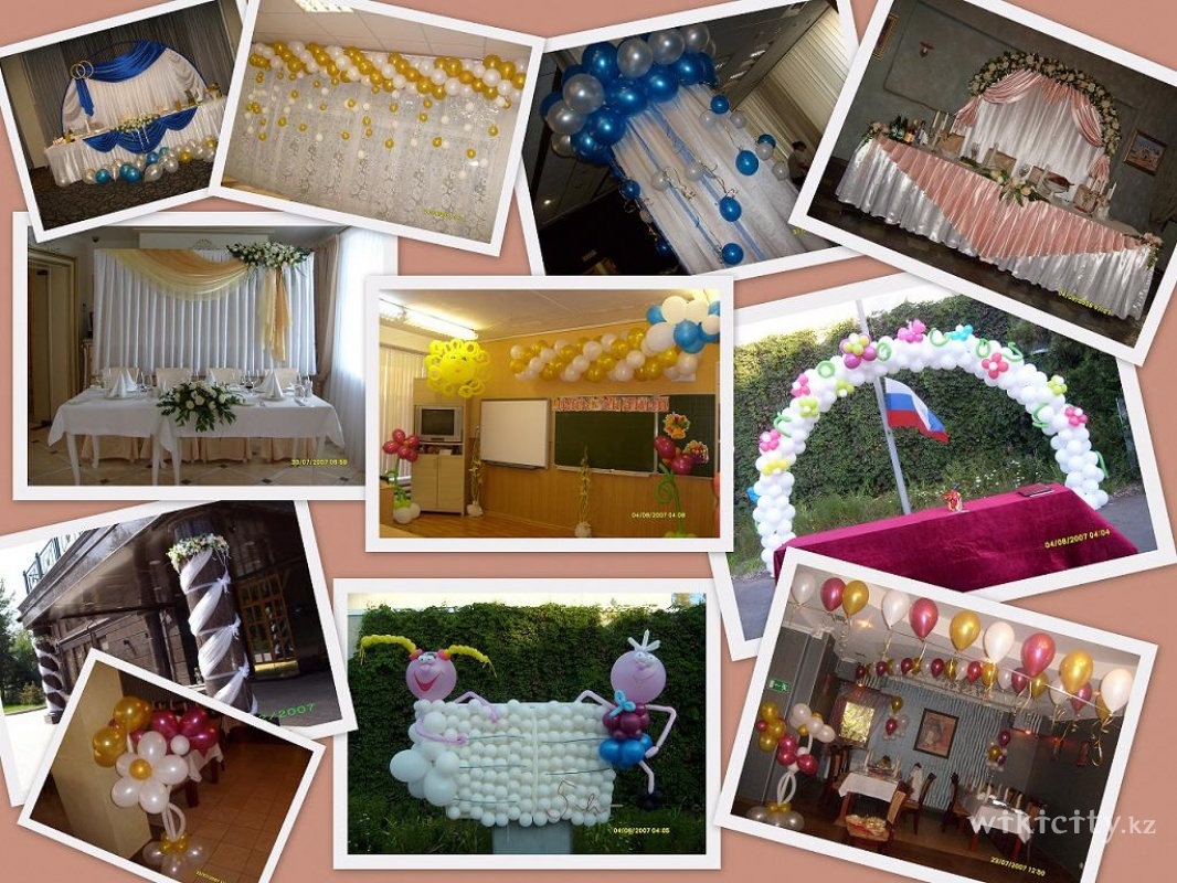 Фото Zeppelin - Almaty. оформление, праздников, в алматы, свадьбы, юбилей, шарами, шариками, гелиевые, доставка, шар