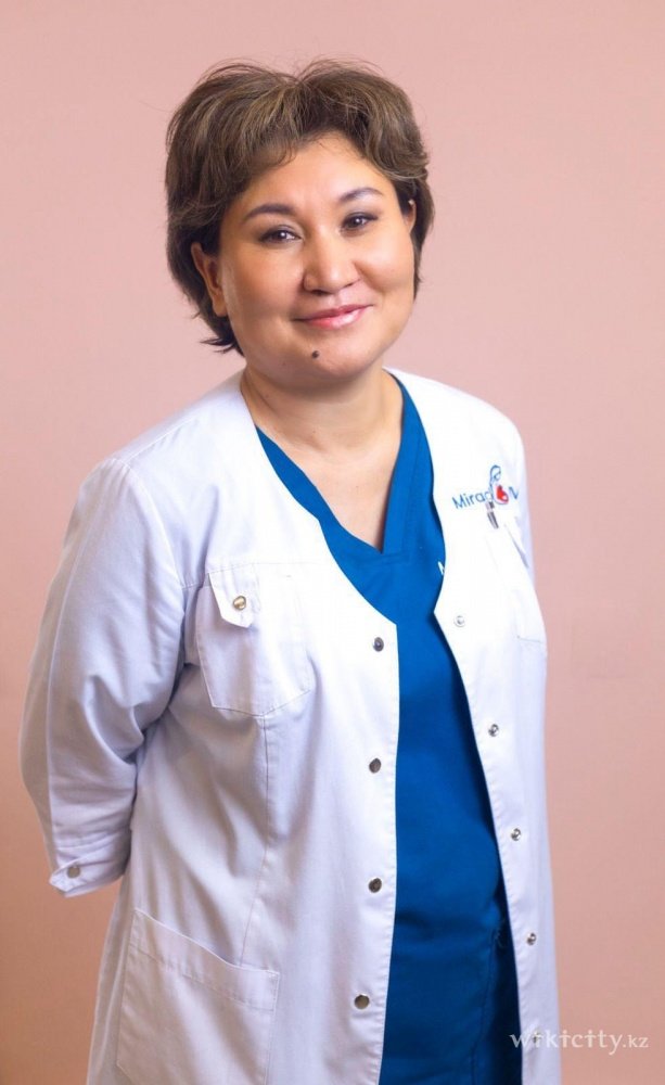 Фото Miracle IVF - Алматы. Репродуктолог-гинеколог Токенова Асем Куанышбековнаг, акушер-гинеколог, специалист ультразвуковой диагностики. Член Казахстанской<br>Ассоциации репродуктивной медицины.<br>Стаж 24 года