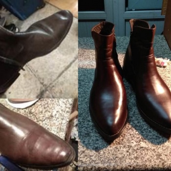 Фото ДоброДел Almaty. •	Реставрация поверхности кожаной и замшевой обуви;
<br>•	Ремонт подошвы кроссовок, кед, ботинок и др.