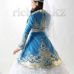казахский женский свадебный костюм