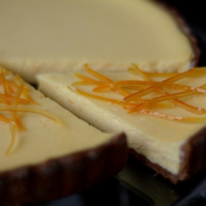 Фото Шай ішейік - Творожно-апельсиновый тарт с цукатами